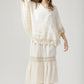 Linen and lace Capri skirt.