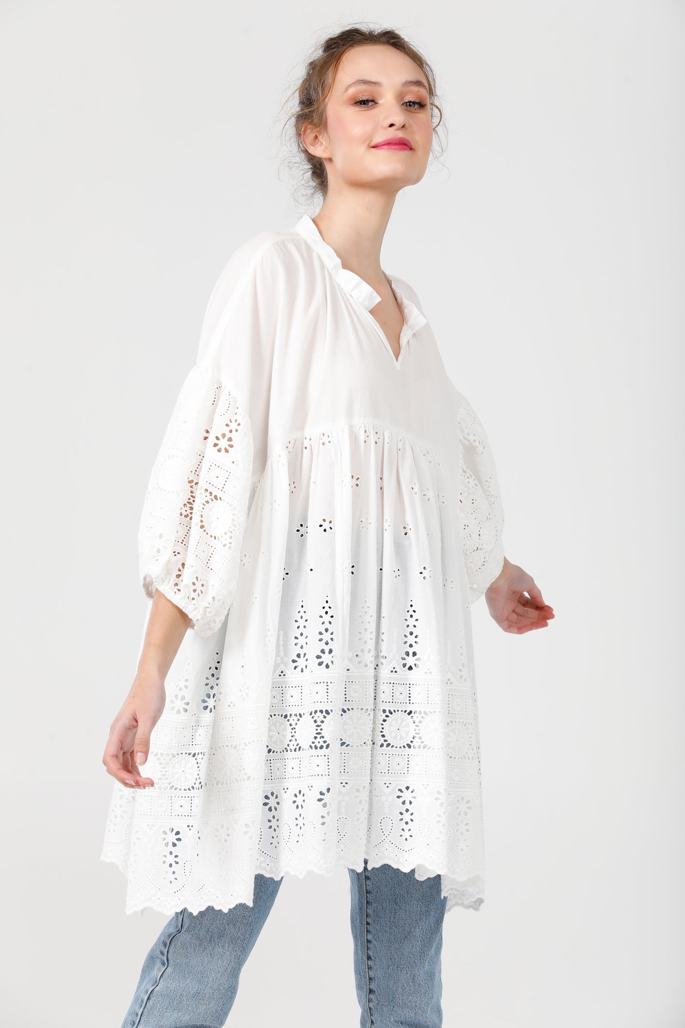 French smock white.