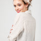 Satin Bow headband with vintage buckle. Coffee