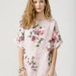 Contessa Linen Floral top. Olive