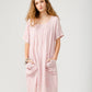 Mirabella linen dress. Pale Pink
