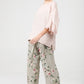 Ellie lace ruffled sleeve top. Pale pink