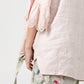 Ellie lace ruffled sleeve top. Pale pink