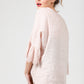 Ellie lace ruffled sleeve top. Pale pink