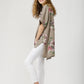 Contessa Linen Floral Top. Cocoa