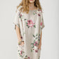 Rosabella linen  Dress. Tearose