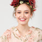 Kew Gardens Flower Crown. Burgundy / Pink