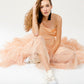 Ariette Tulle Tutu skirt. Champagne
