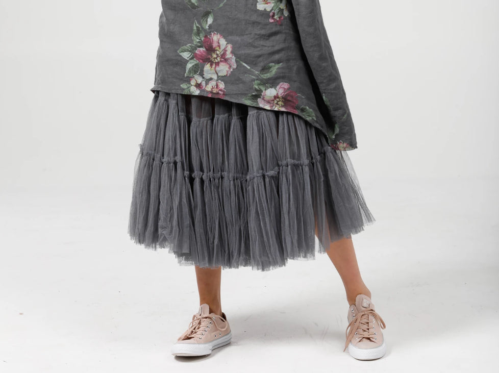 Ariette Tulle Tutu skirt. charcoal