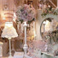 Rose Bonnet lamp. Pale Pink & Cream Flowers