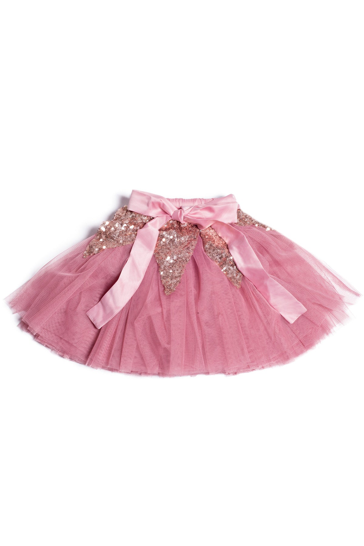 SEQUIN tutu skirt . pink and cream