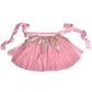 SEQUIN tutu skirt . pink and cream