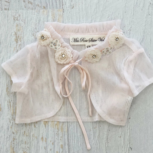 Baby and child Pixie Capelet. Blush.