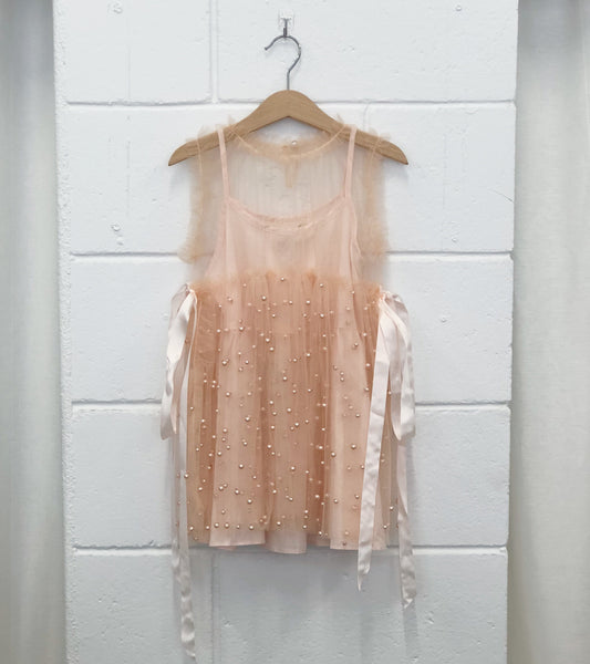 Princess Pearl dress. Blush